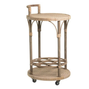 Wózek Kuchenny RATÁN 42 x 42 x 68 cm Naturalny Rattan