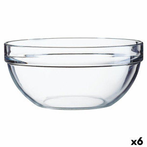 Miska do Sałatki Luminarc Przezroczysty Szkło (Ø 26 cm) (6 Sztuk)