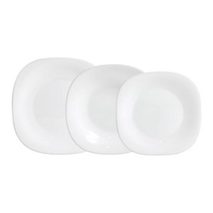 Naczynia Bormioli Parma Biały Szkło 18 Części