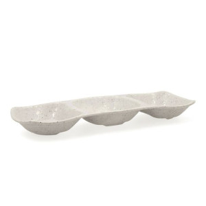 Tacka do przekąsek Bidasoa Ikonic Szary Plastikowy (28,6 x 10,9 x 3,1 cm) (