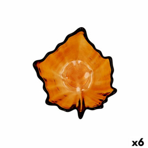 Tacka do przekąsek Quid Kartka Brązowy Szkło (10,5 x 10,5 x 4 cm) (Pack 6x)