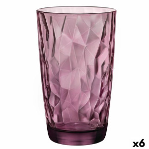 szklanka/kieliszek Bormioli Rocco Diamond Fioletowy Szkło (470 ml) (6 Sztuk