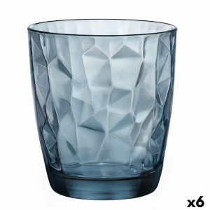 szklanka/kieliszek Bormioli Rocco Diamond Niebieski Szkło (390 ml) (6 Sztuk
