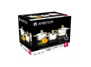 Ambition Sapore 6-elementowy komplet garnków