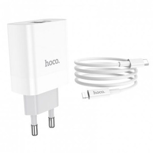 Szybka Ładowarka HOCO do iPhone 12/13/14 + Kabel