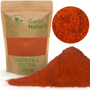 Papryka OSTRA mielona 100g 0,1kg Aromatyczna czerwona Jakość Garść Natury