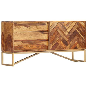 Szafka, 118 x 30 x 60 cm, z litego drewna sheesham