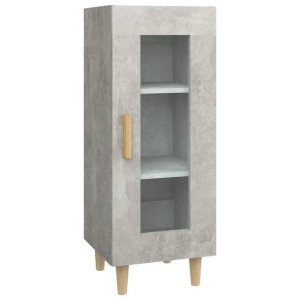 Szafka, szarość betonu, 34,5x34x90 cm, materiał drewnopochodny