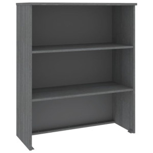 Nadstawka HAMAR, ciemnoszara, 85x35x100 cm, lite drewno sosnowe