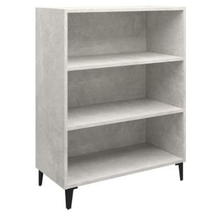 Szafka, szarość betonu 69,5x32,5x90 cm, materiał drewnopochodny