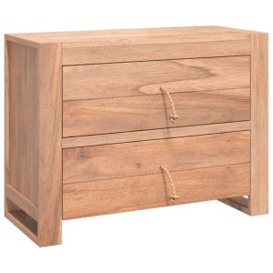 Szafka, 80x35x60 cm, lite drewno tekowe