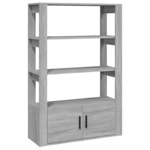 Szafka, szary dąb sonoma, 80x30x119,5cm materiał drewnopochodny