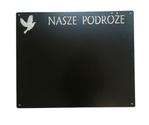 Tablica na magnesy NASZE PODRÓŻE 53 X 43 CM