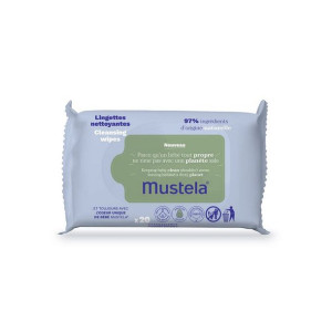 Pakiet sterylnych chusteczek czyszczących Mustela (25 Sztuk)