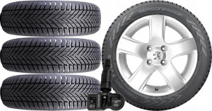 KOŁA CAŁOROCZNE Peugeot 408 Nokian 205/55R16 TPMS