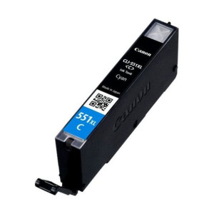 Zgodny pojemnik z tuszem Canon CLI-551C XL IP7250/MG5450 Cyan Turkusowy