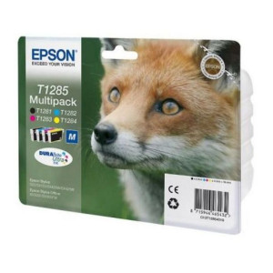 Oryginalny Wkład Atramentowy Epson T1285 Czarny Żółty Turkusowy Magenta