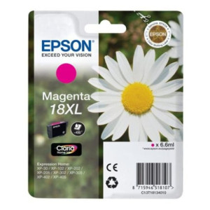 Oryginalny Wkład Atramentowy Epson C13T18134012 Magenta Czerwony
