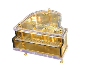 Prezent dla pianisty, fortepian z pozytywką trofeum grawerunek