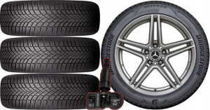 Koła Mercedes A-klasa W177 Bridgestone 205/55r17