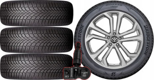 KOŁA TOYOTA RAV 4 IV Bridgestone 225/60R18 TPMS