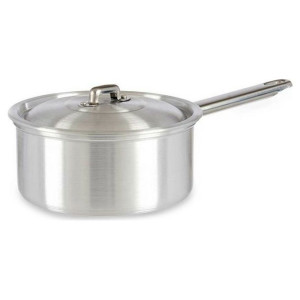 Garnek z Pokrywką Srebrzysty Aluminium 1,5 L (18 x 10 x 30,5 cm)