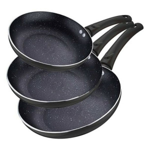 Set Patlni Renberg Czarny Aluminium Kute aluminium (3 pcs)