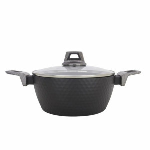 Garnek Amercook Z pokrywką Czarny Aluminium (Ø 20 cm)