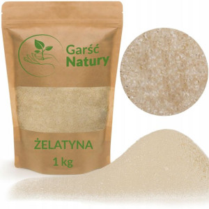 Żelatyna Spożywcza 1kg na KOŚCI STAWY Polska wieprzowa zdrowa Garść Natury