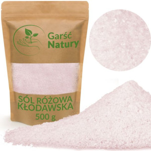 Sól Kamienna Różowa Kłodawska POLSKA 500g 0,5kg Niejodowana