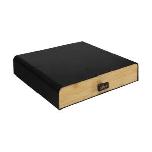 Organizer na kapsułki kawy 5five Noir Kitchen Czarny Metal (33 x 31 x 7,5 c