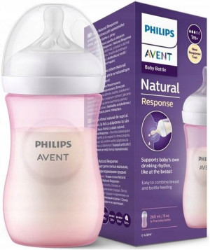 Butelka Natural Response antykolkowa Pink 260 ml
