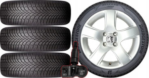 KOŁA ZIMA Peugeot 307 Bridgestone 205/55R16 TPMS