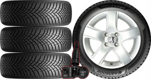 KOŁA ZIMA Peugeot 208 Hankook 195/55R16 TPMS