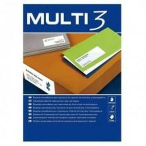Kleje/Etykiety MULTI 3 38 x 21,2 mm 100 Kartki