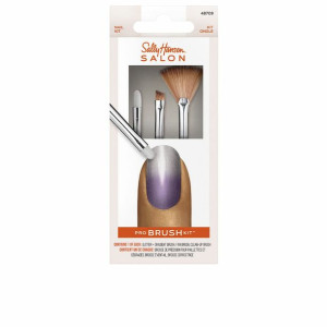 Zestaw Pędzli do Makijażu Sally Hansen Pro Brush Paznokcie 3 Części