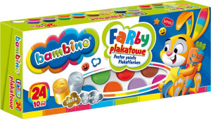 Farby Plakatowe 24kol Bambino 02885
