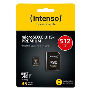 Karta Pamięci Micro-SD z Adapterem INTENSO 3423493 512 GB 45 MB/s