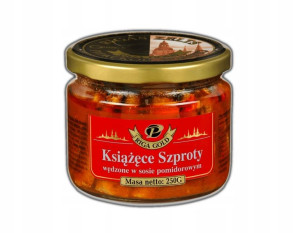 Szproty w sosie pomidorowym Riga Gold wędzone 250g