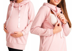 Bluza damska ciążowa do karmienia XXL RÓŻOWA