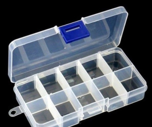 Organizer 10 przegródek 13x6,6x2,2 cm