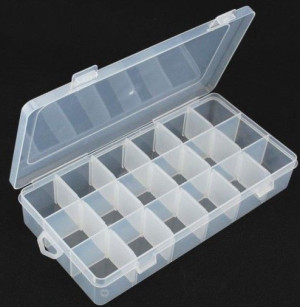 Organizer 18 przegródek 20,7x10,4x2,7cm