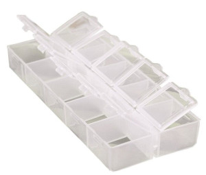 Organizer 10 przegródek 13,3x6x2,1cm