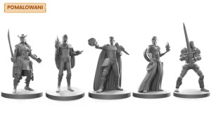 Miecz I Magia - Zestaw 5 Pomalowanych Figurek Na Kampanię Rpg 25 Mm - Pomal