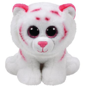 TY BEANIE BABIES TABOR - różowo-biały tygrys 15cm 42186