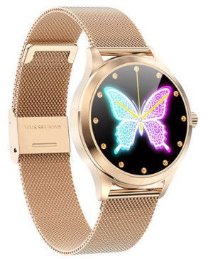 Smartwatch damski LW07 złoty rose gold