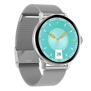 Smartwatch damski DT2+ srebrny na bransolecie