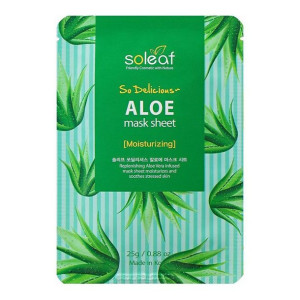 Nawilżający Maseczka do Twarzy So Delicious Soleaf Aloe Vera (25 g)