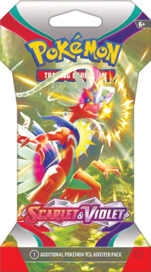 Pokemon TCG: Scarlet & Violet - Sleeved Booster Box karty blister p24 mix c