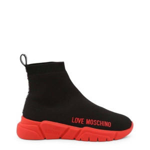 Sneakersy marki Love Moschino model JA15343G1FIZ4 kolor Czarny. Obuwie Dams